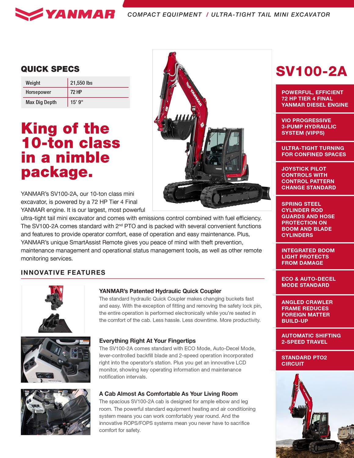 image of SV100-2A excavator